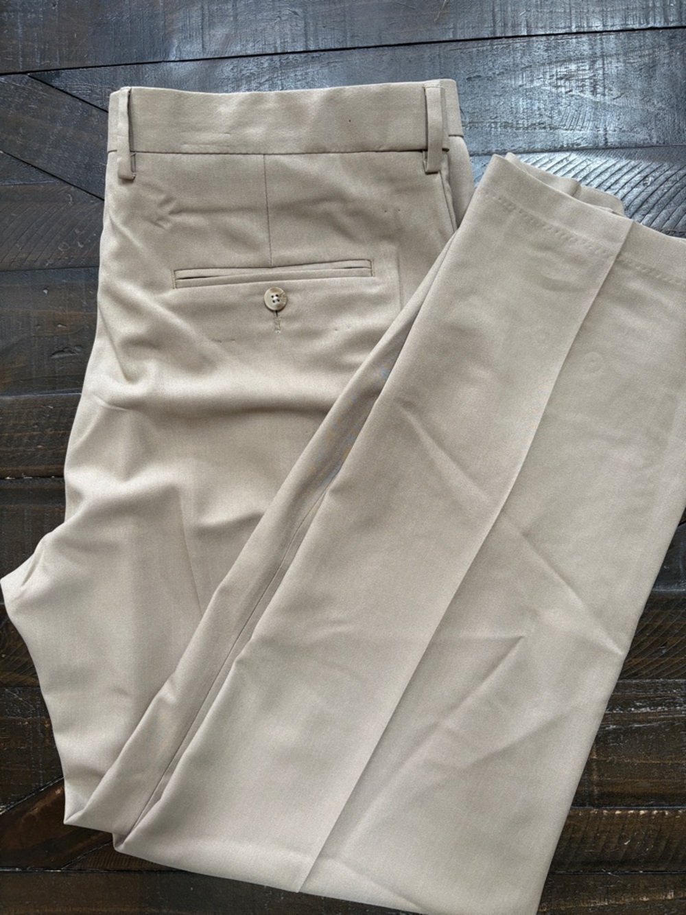 Haggar Classic Khaki Dress Pants - Light Tan
